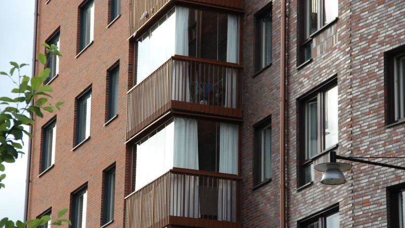 Balkonginglasning i Uppsala